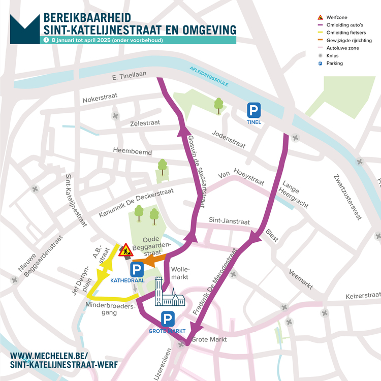 Sint-Katelijnestraat: omleidingsplan