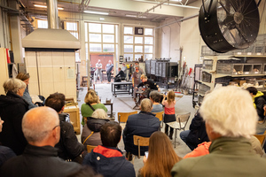 Demonstratie glasblazen in het IKA tijdens Erfgoeddag